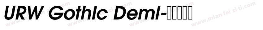 URW Gothic Demi字体转换
